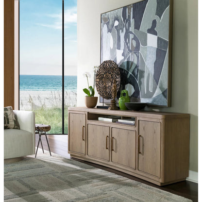 Simpatico Media Console by Artistica Home. Made from unique in a transitional style.