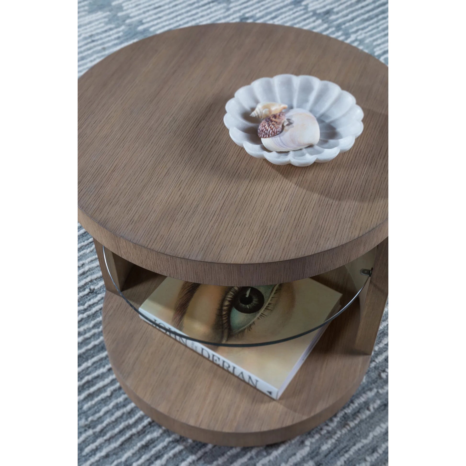 Simpatico Round End Table by Artistica Home. Made from unique in a transitional style.