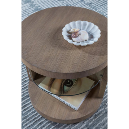 Simpatico Round End Table by Artistica Home. Made from unique in a transitional style.