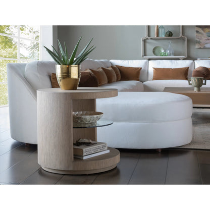 Simpatico Round End Table by Artistica Home. Made from unique in a transitional style.