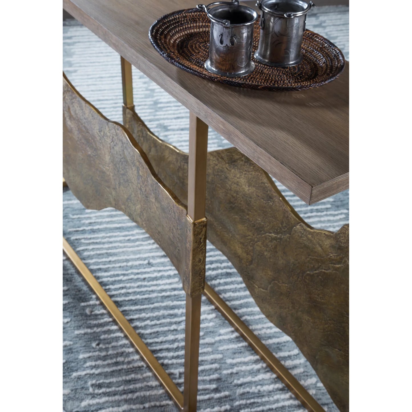 003 SI-2371166 | Closeup | Simpatico Console Table by Artistica Home. Made from unique in a modern style.