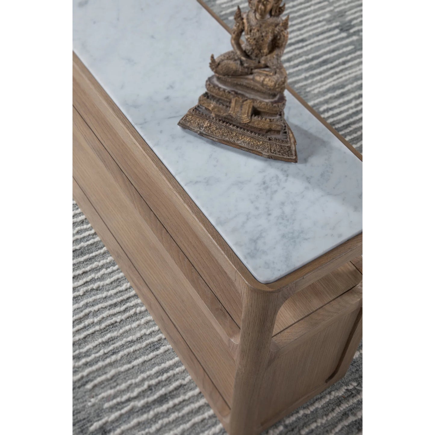 003 SI-2371167 | Closeup | Simpatico Sofa Table by Artistica Home. Made from unique in a transitional style.