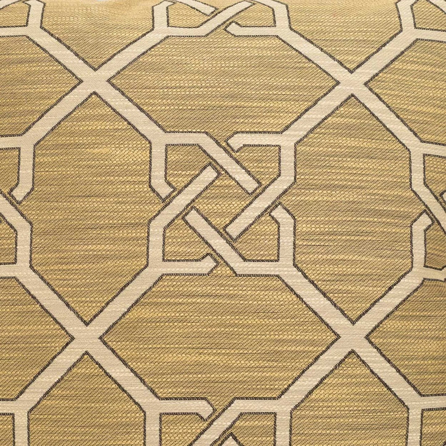 002 SI-2380708 | Closeup | Bridle Pillow by DV Kap Home in camel. Made from 73% rayon, 27% polyester in a transitional style.
