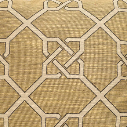 Bridle Pillow by DV Kap Home in camel. Made from 73% rayon, 27% polyester in a transitional style.