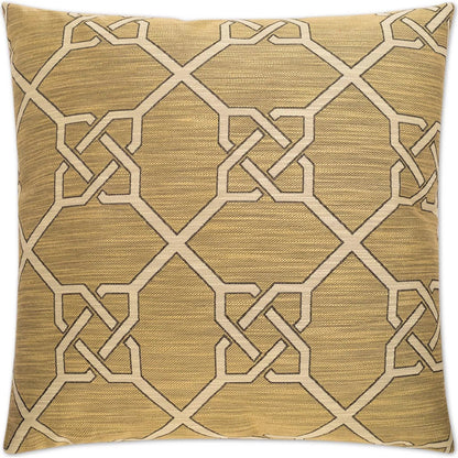 Bridle Pillow by DV Kap Home in camel. Made from 73% rayon, 27% polyester in a transitional style.