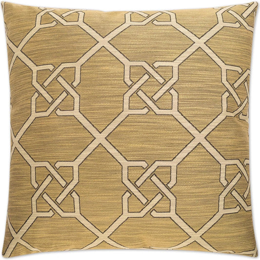 Bridle Pillow by DV Kap Home in camel. Made from 73% rayon, 27% polyester in a unique style.
