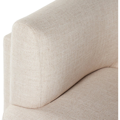 Hartley Chair by Four Hands in dover crescent. Made from 71% viscose (rayon), 17% polyester, 12% flax, linen, poplar plywood, 100% polyester in a modern style.