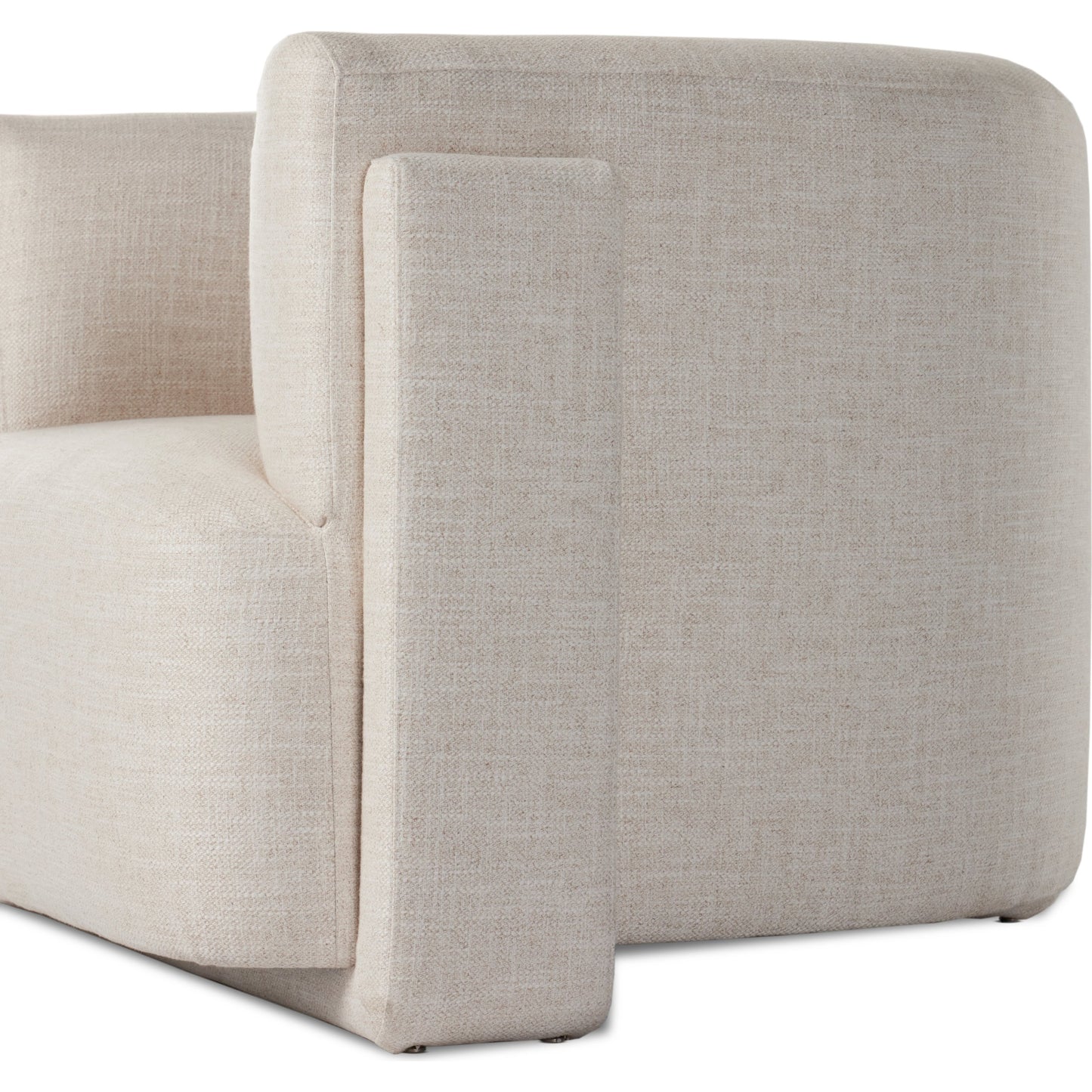 011 SI-2001447 | Additional Silo | Hartley Chair by Four Hands in dover crescent. Made from 71% viscose (rayon), 17% polyester, 12% flax, linen, poplar plywood, 100% polyester in a modern style.