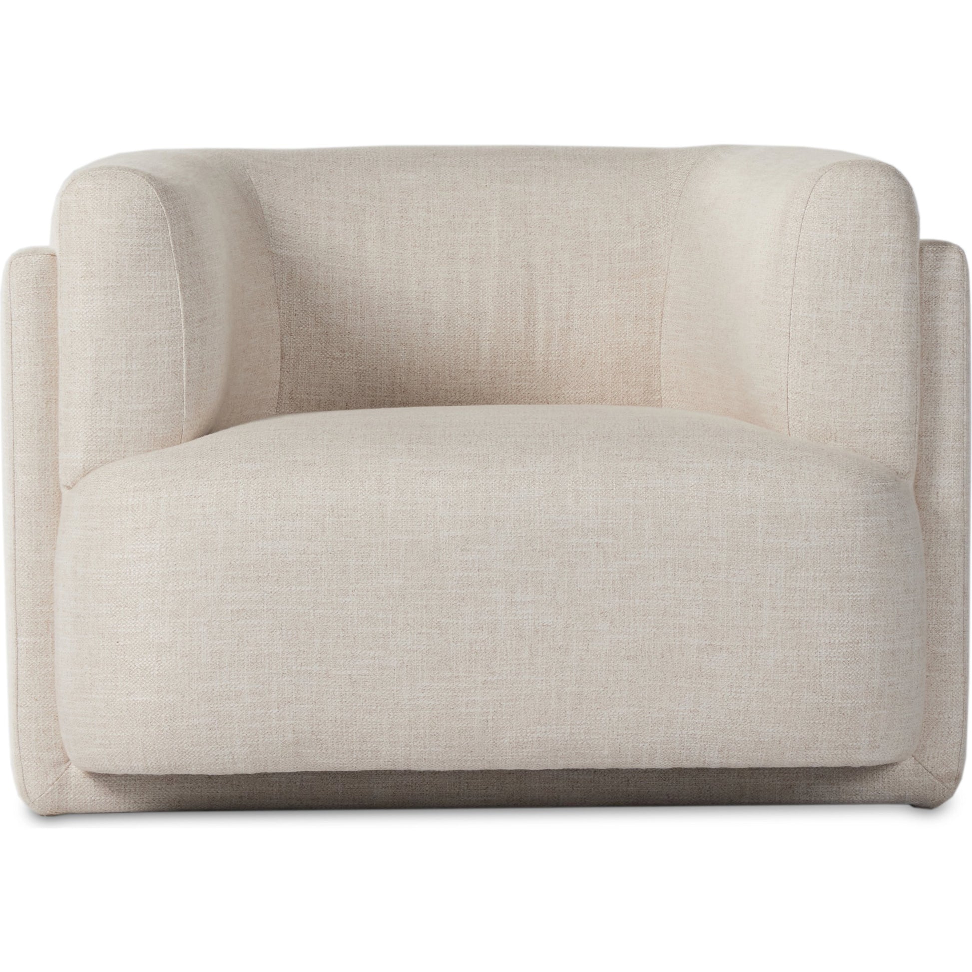 Hartley Chair by Four Hands in dover crescent. Made from 71% viscose (rayon), 17% polyester, 12% flax, linen, poplar plywood, 100% polyester in a modern style.