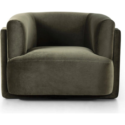 Hartley Chair by Four Hands in surrey olive. Made from 76.8% cotton, 23.2% polyester in a traditional style.