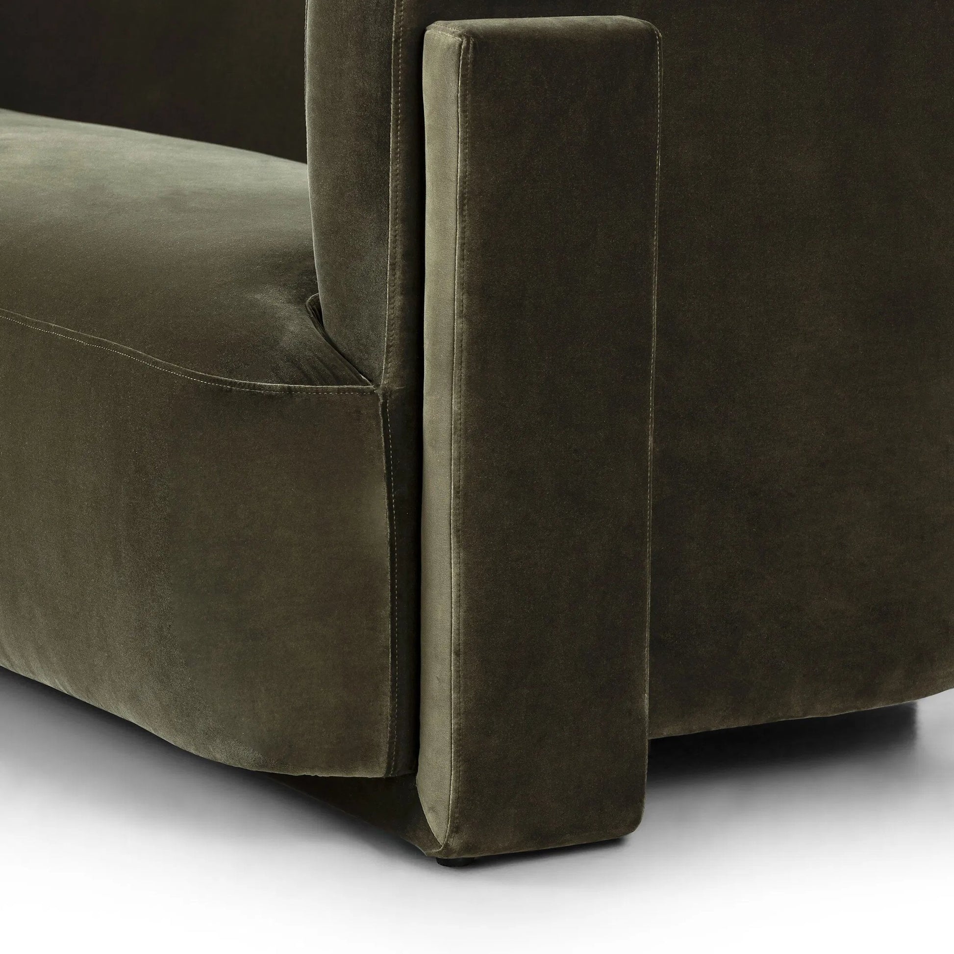 Hartley Sofa by Four Hands in surrey olive. Made from 76.8% cotton, 23.2% polyester in a traditional style.