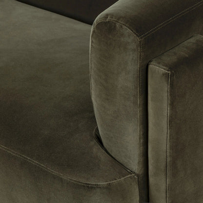 Hartley Sofa by Four Hands in surrey olive. Made from 76.8% cotton, 23.2% polyester in a traditional style.