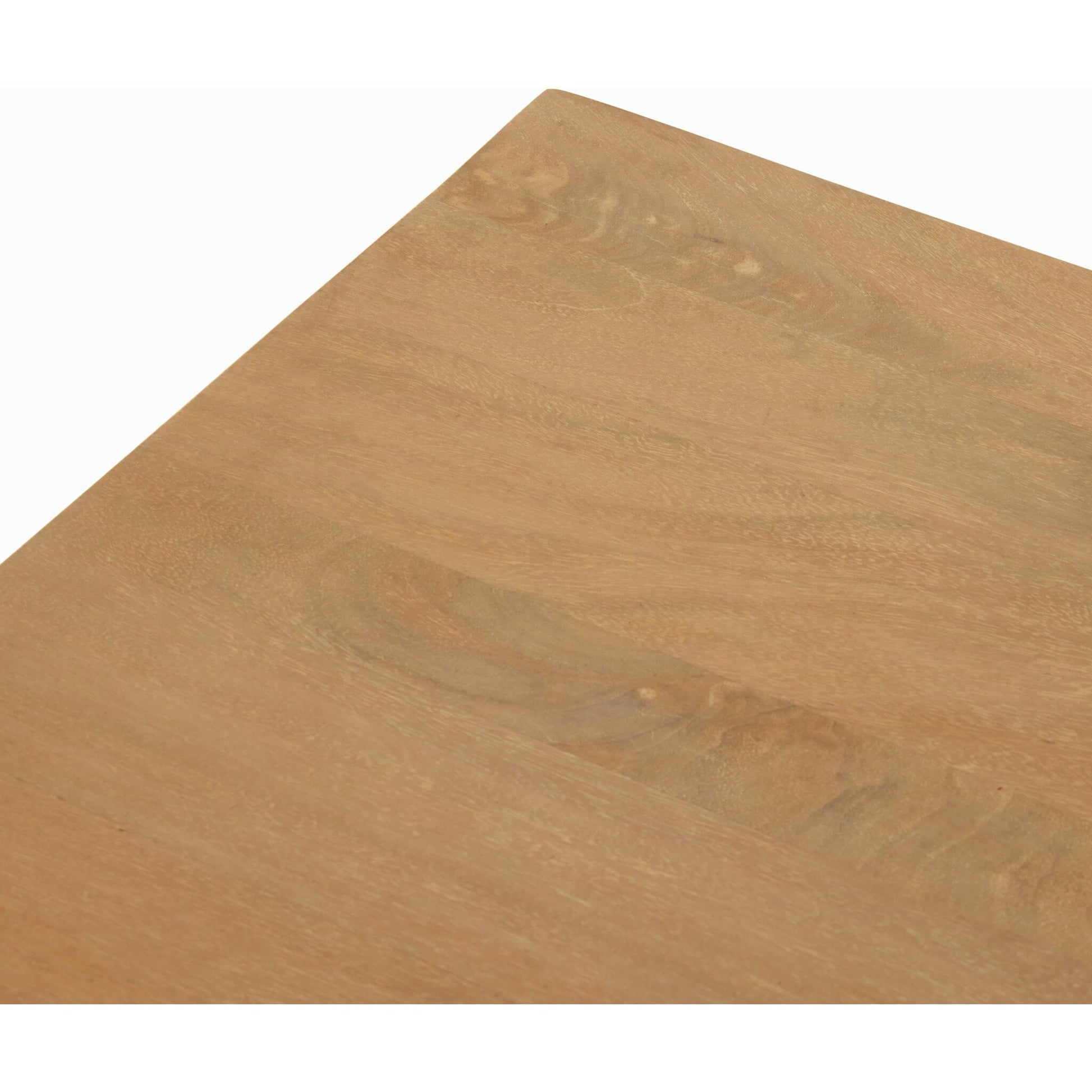 Carmel Dining Table by Four Hands in natural mango. Made from solid mango, iron in a modern style.