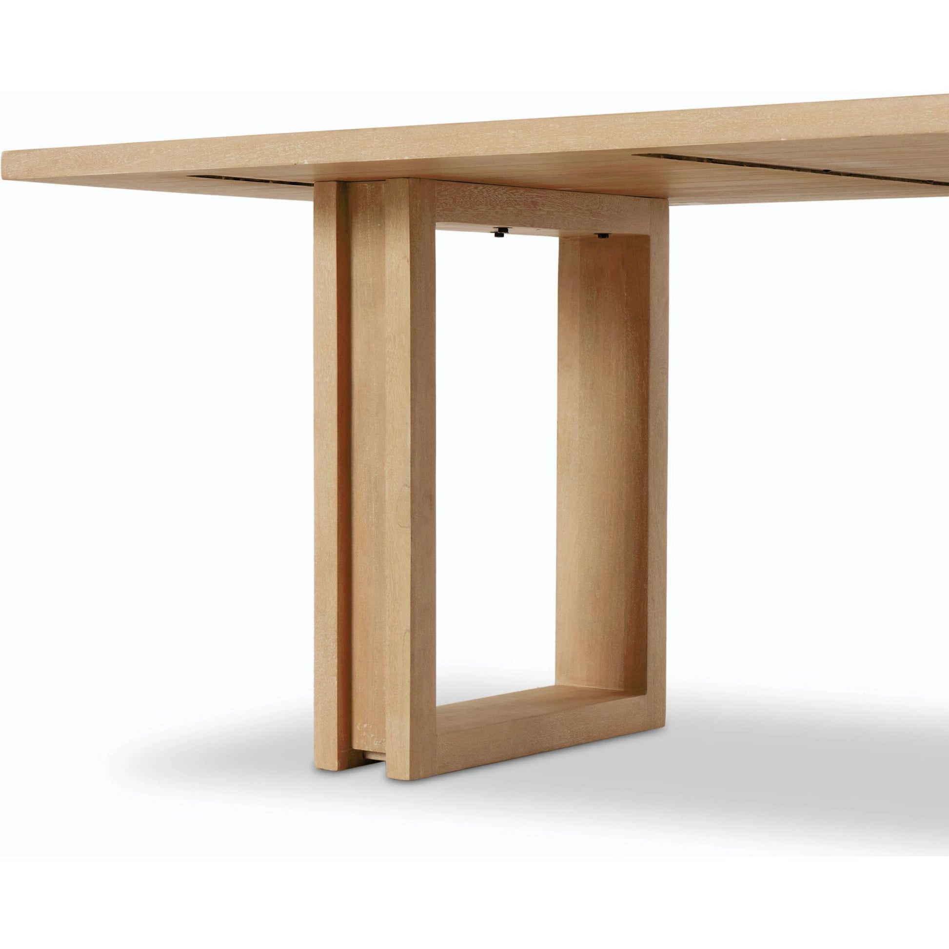 Carmel Dining Table by Four Hands in natural mango. Made from solid mango, iron in a modern style.