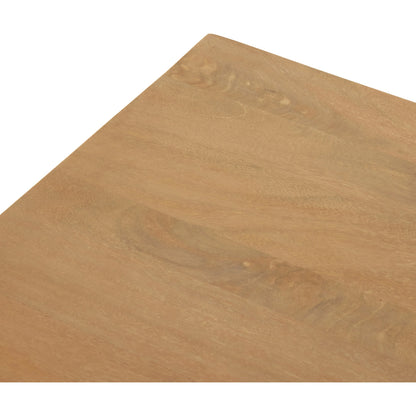 Carmel Dining Table by Four Hands in natural mango. Made from solid mango, iron in a modern style.