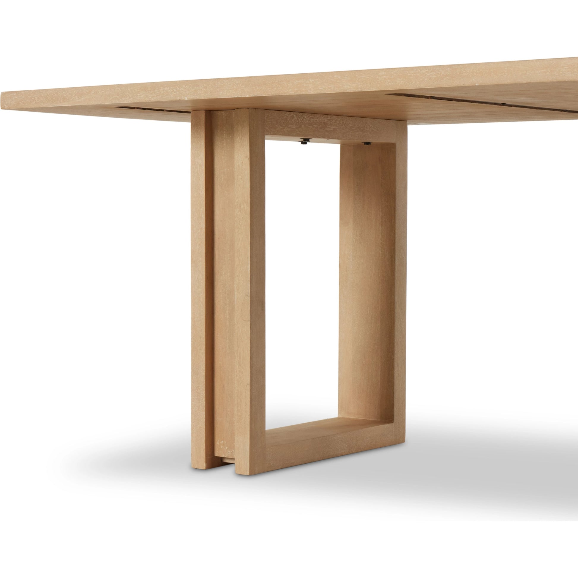 Carmel Dining Table by Four Hands in natural mango. Made from solid mango, iron in a modern style.
