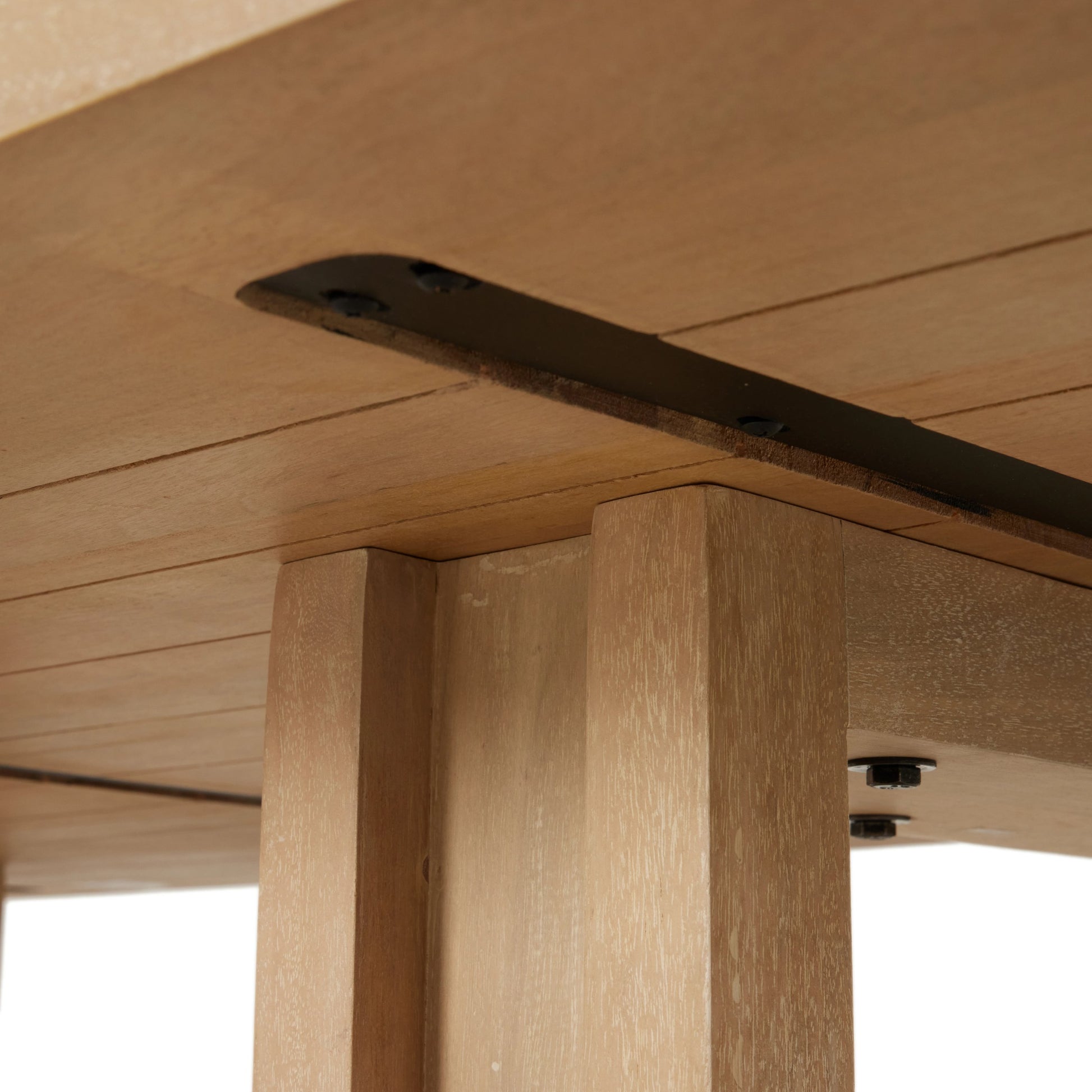 Carmel Dining Table by Four Hands in natural mango. Made from solid mango, iron in a modern style.