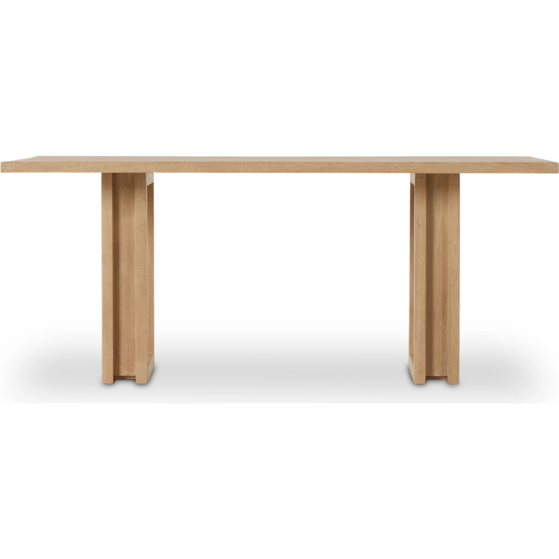 Carmel Dining Table by Four Hands in natural mango. Made from solid mango, iron in a modern style.