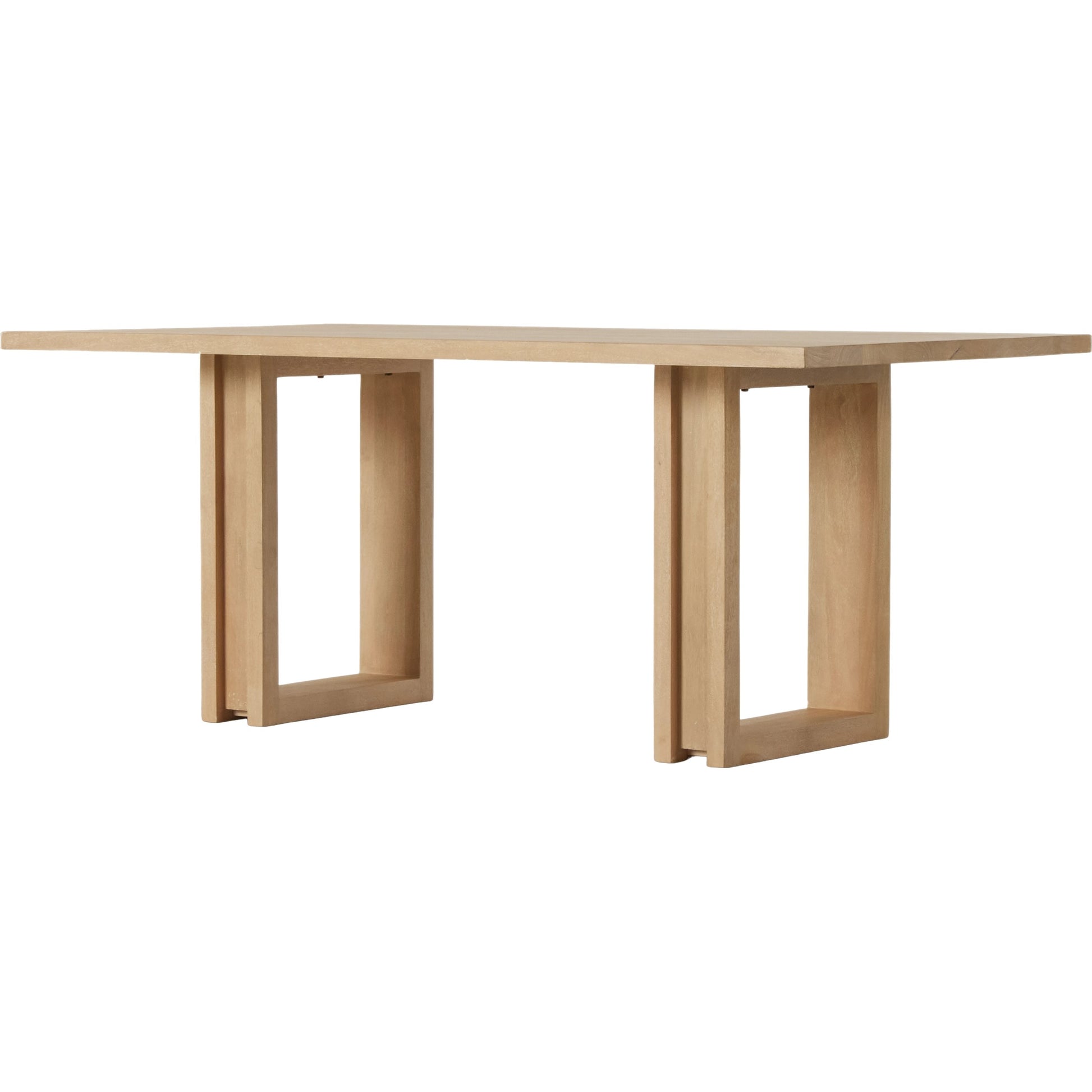 Carmel Dining Table by Four Hands in natural mango. Made from solid mango, iron in a modern style.