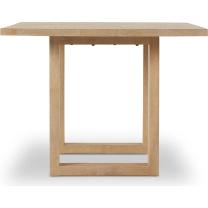 Carmel Dining Table by Four Hands in natural mango. Made from solid mango, iron in a modern style.
