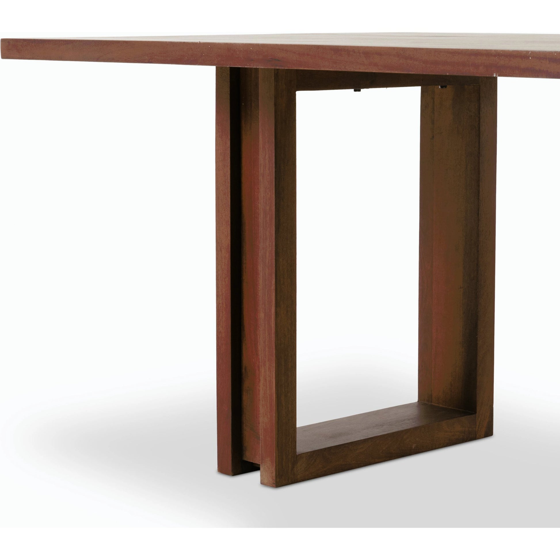 Carmel Dining Table by Four Hands in natural mango. Made from solid mango, iron in a modern style.