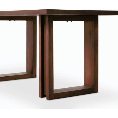 Carmel Dining Table by Four Hands in natural mango. Made from solid mango, iron in a modern style.