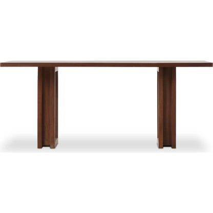 Carmel Dining Table by Four Hands in natural mango. Made from solid mango, iron in a modern style.
