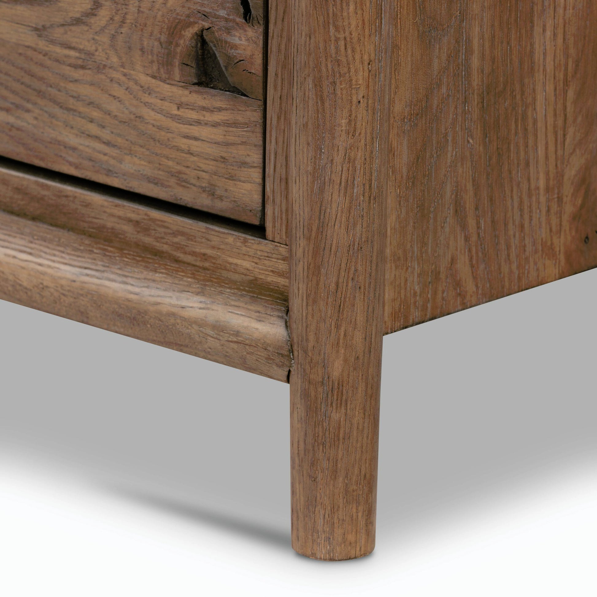 Glenview 9 Drawer Dresser by Four Hands in weathered oak. Made from thick oak veneer, solid oak in a modern style.