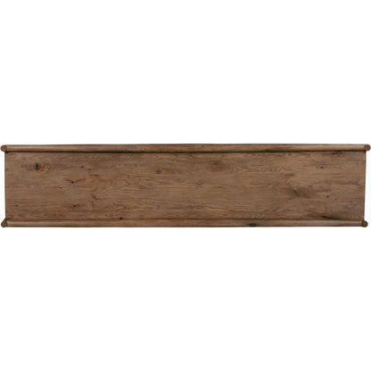 Glenview 9 Drawer Dresser by Four Hands in weathered oak. Made from thick oak veneer, solid oak in a modern style.