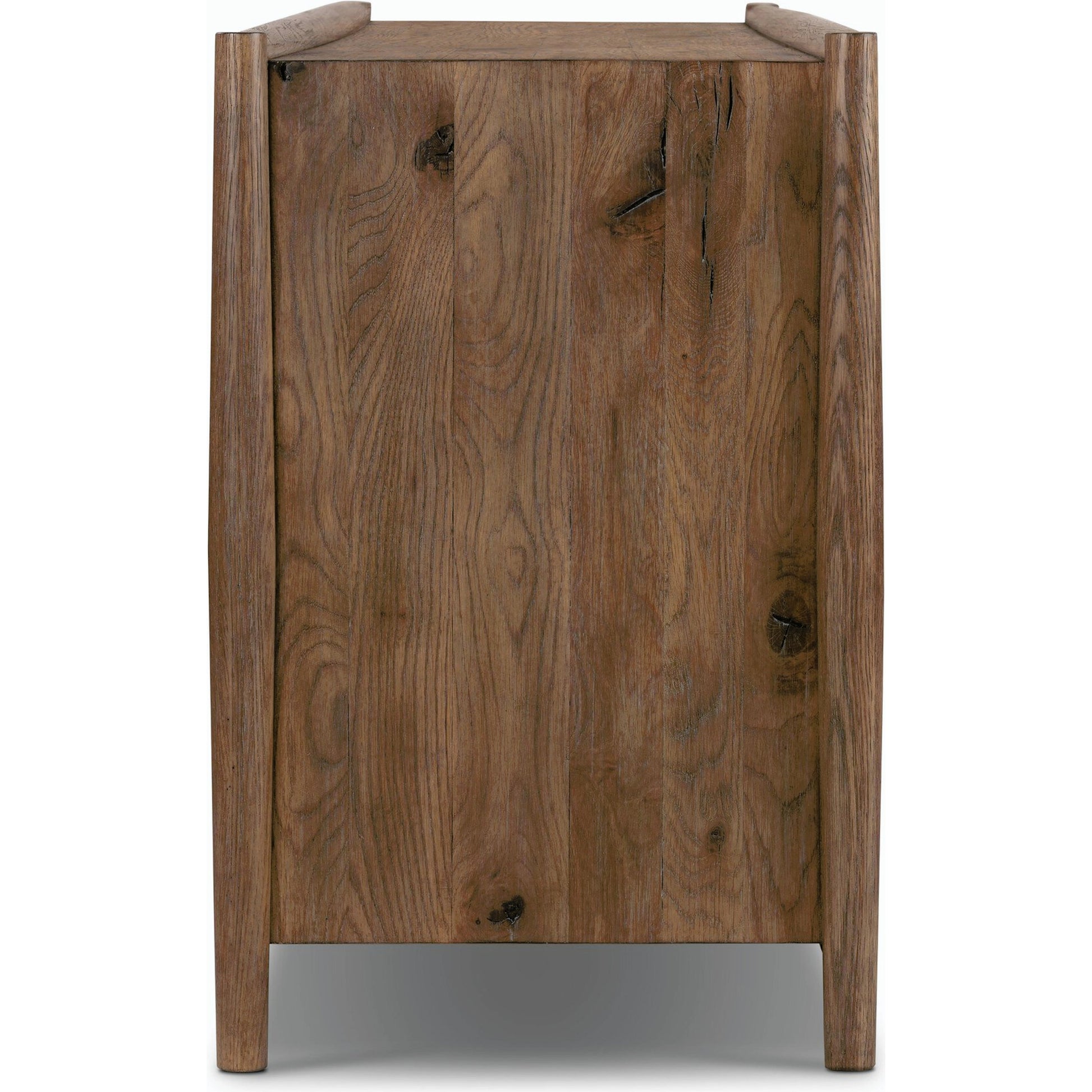 Glenview 9 Drawer Dresser by Four Hands in weathered oak. Made from thick oak veneer, solid oak in a modern style.