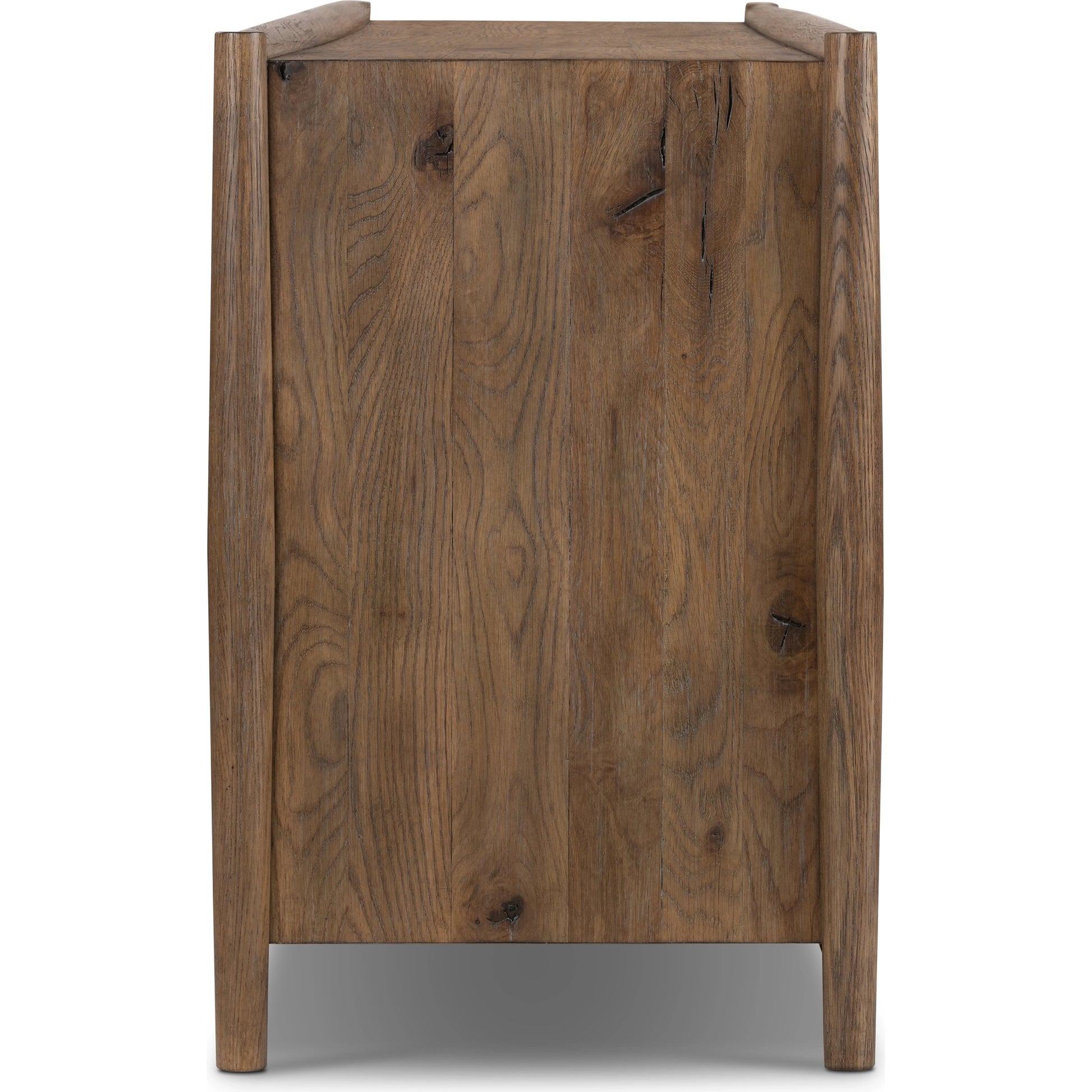 Glenview 9 Drawer Dresser by Four Hands in weathered oak. Made from thick oak veneer, solid oak in a modern style.