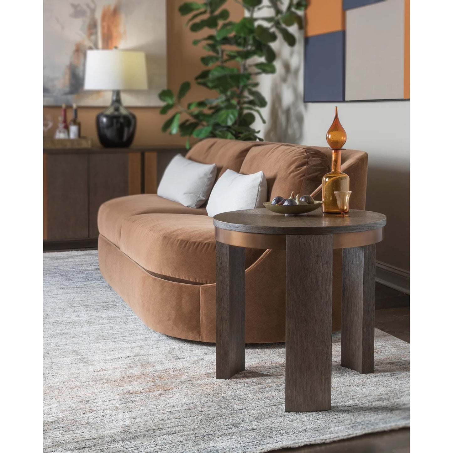 004 SI-2371174 | Lifestyle | Andare Round End Table by Artistica Home. Made from unique in a modern style.