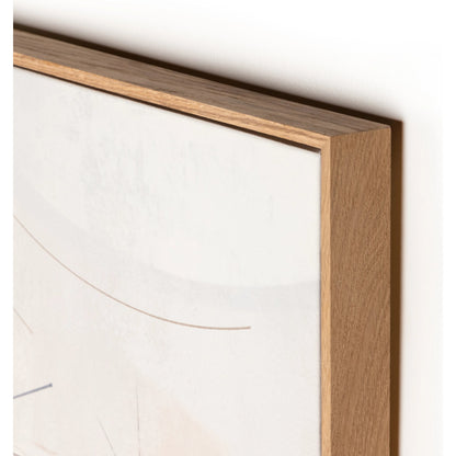 Escalate I by Coup d’Esprit by Four Hands. Made from vertical grain floater white oak, canvas in a coastal style.