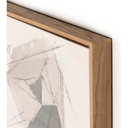 Escalate II by Coup d’Esprit by Four Hands. Made from vertical grain floater white oak, canvas in a coastal style.