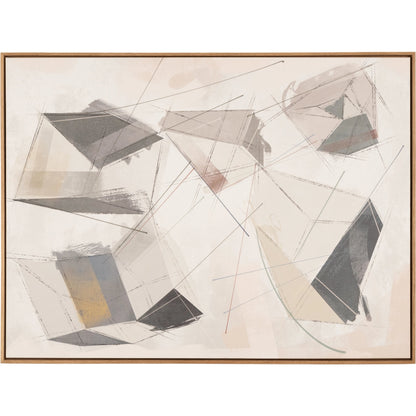 Escalate II by Coup d’Esprit by Four Hands. Made from vertical grain floater white oak, canvas in a coastal style.
