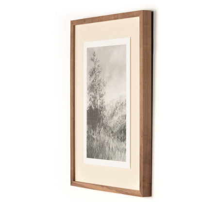 Landscape Study I by Aileen Fitzgerald by Four Hands. Made from walnut, textured fine art paper, acrylic glazing in a transitional style.