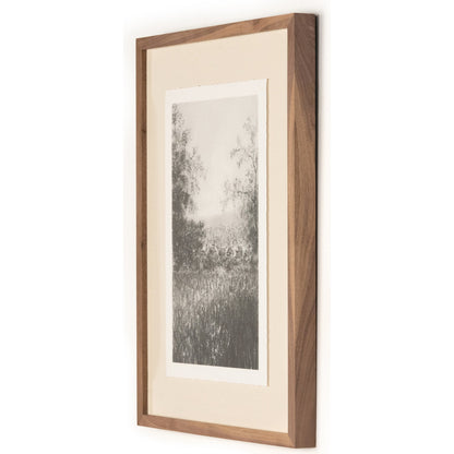 Landscape Study II by Aileen Fitzgerald by Four Hands. Made from walnut, textured fine art paper, acrylic glazing in a transitional style.