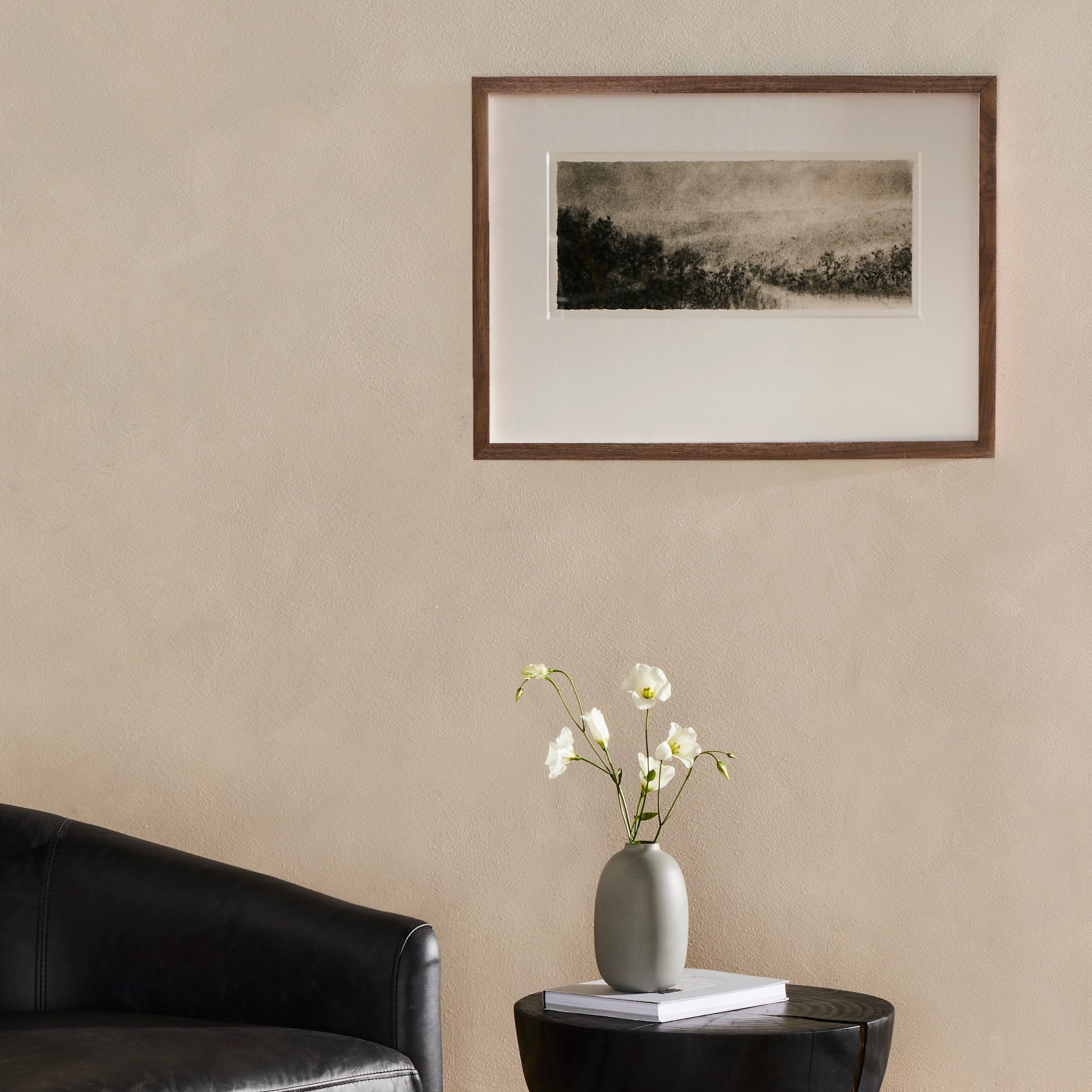 Hill Country Study I by Aileen Fitzgerald by Four Hands. Made from rustic walnut, acrylic glazing in a transitional style.