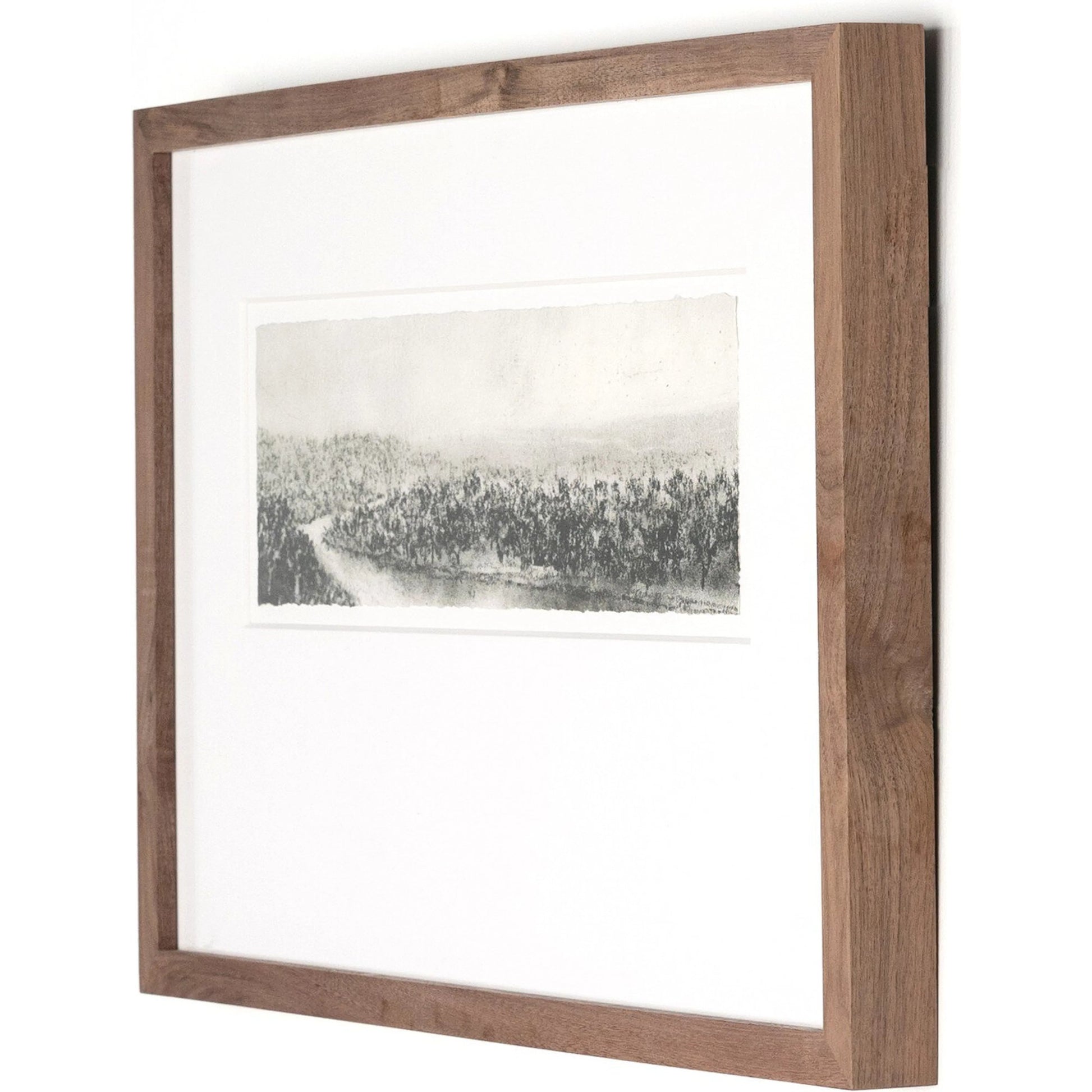 Hill Country Study II by Aileen Fitzgerald by Four Hands. Made from rustic walnut, acrylic glazing in a transitional style.