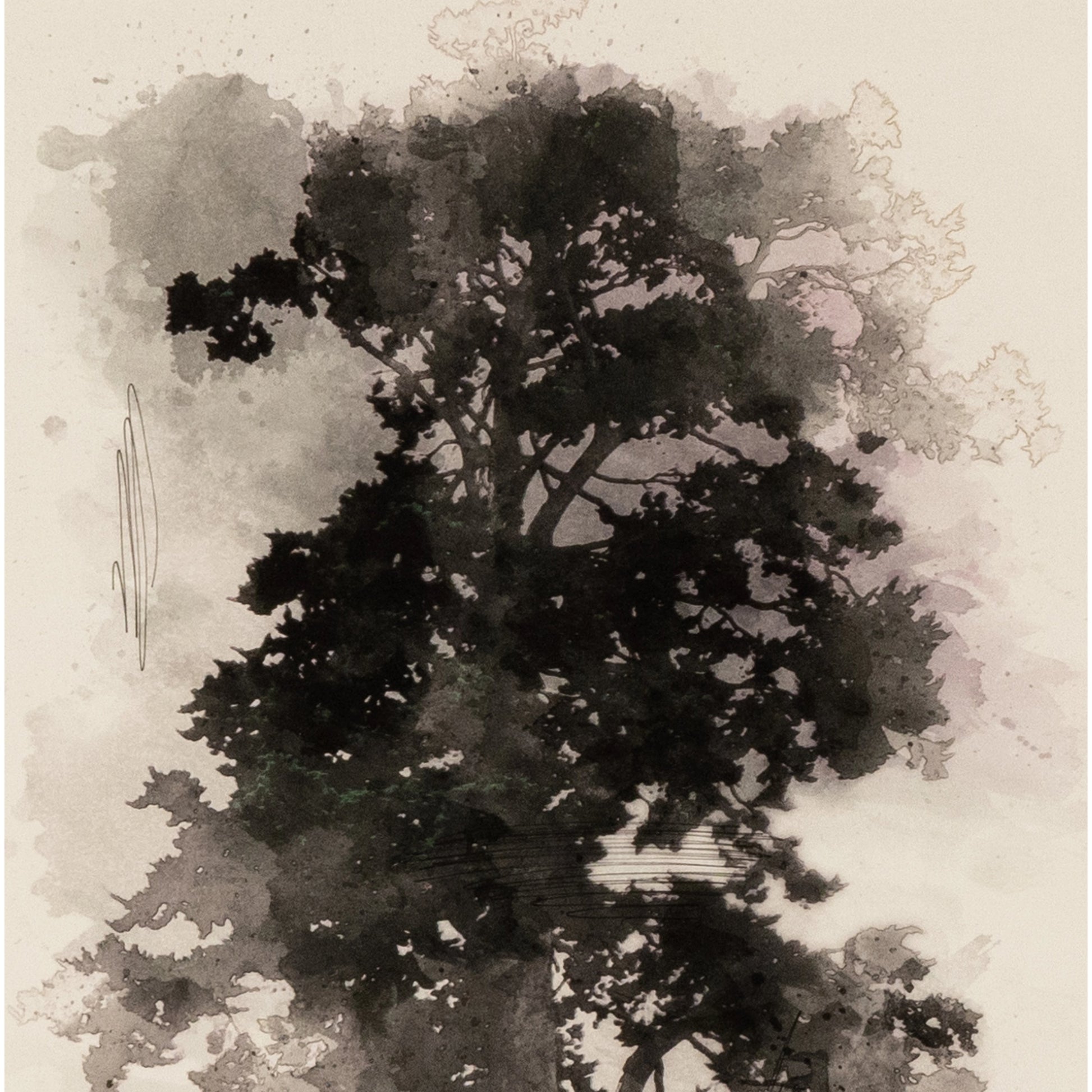 Tree Sketch I by Coup d’Esprit by Four Hands. Made from unique in a transitional style.