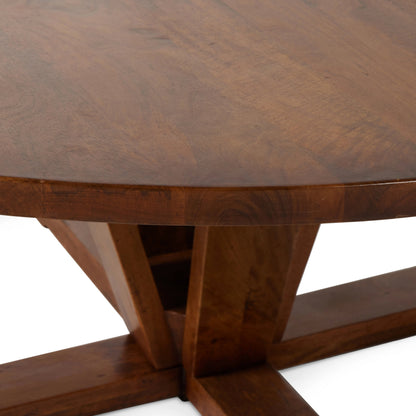 Cobain Dining Table by Four Hands. Made from solid mango in a modern style.