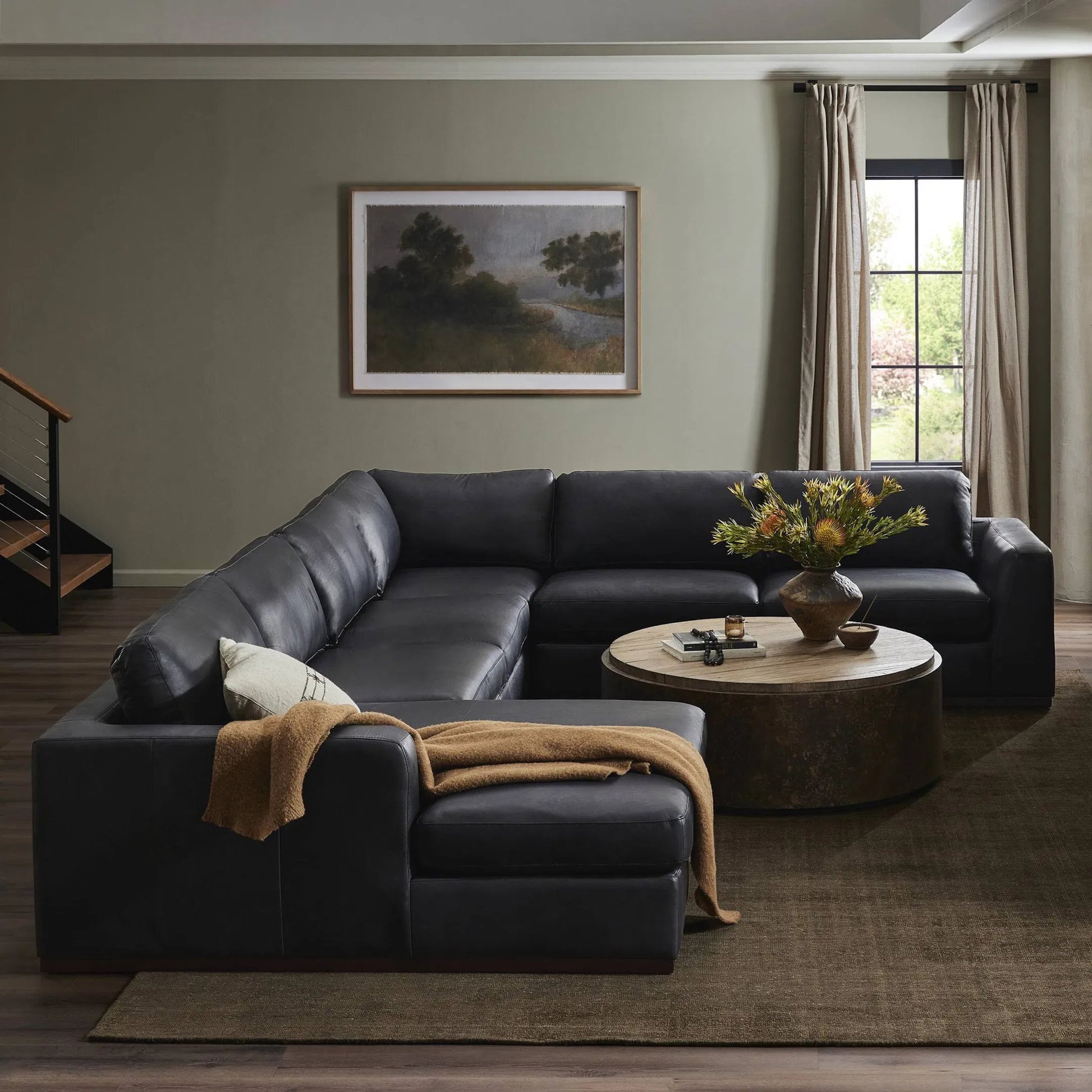 Colt 4-Piece Sectional by Four Hands. Made from unique in a transitional style.
