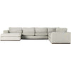 Aldred Silver / Left Chaise