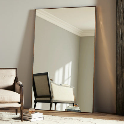 Georgina Rectangle Floor Mirror by Four Hands. Made from unique in a modern style.