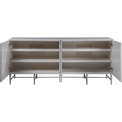 Deepwater Media Console by Artistica Home in sandrift. Made from iron in a modern style.