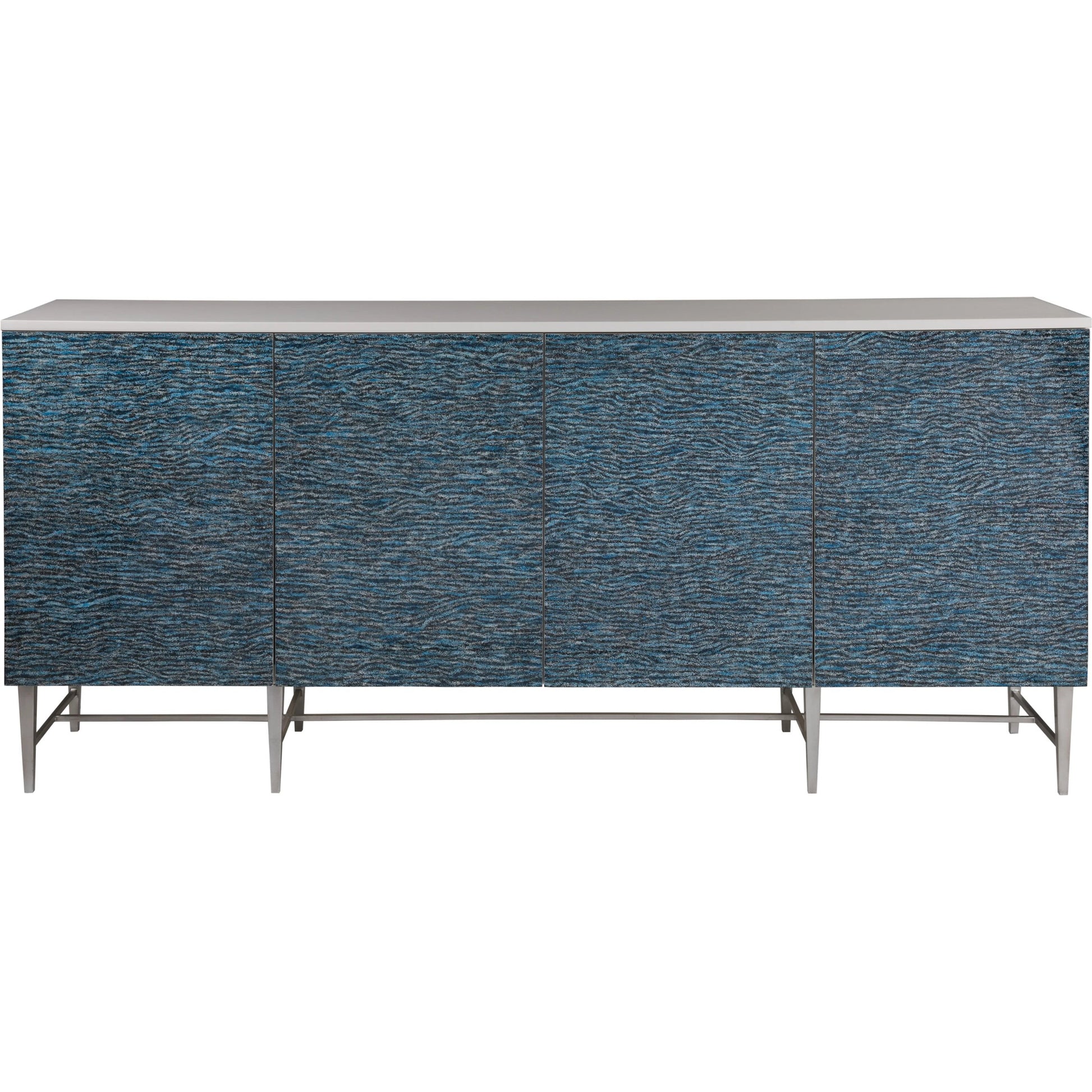 Deepwater Media Console by Artistica Home in sandrift. Made from iron in a modern style.