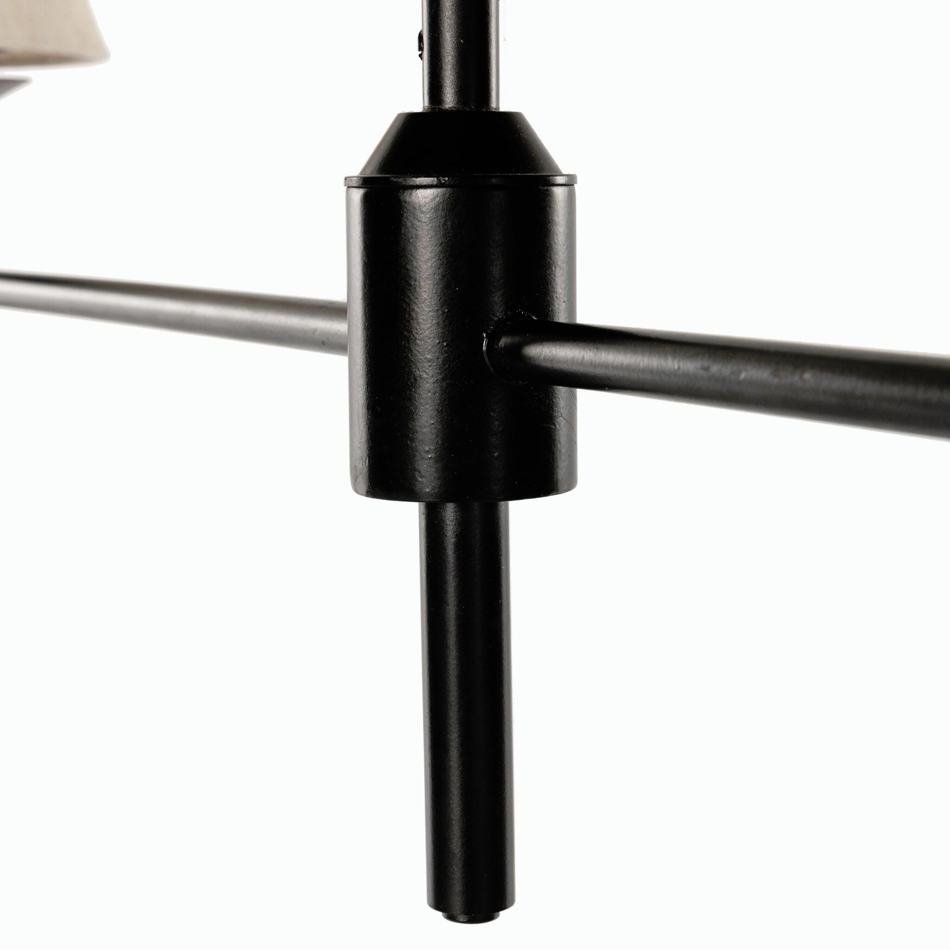 Dodie Linear Chandelier by Four Hands in jet black. Made from iron, 100% cotton in a transitional style.
