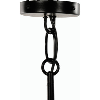Dodie Linear Chandelier by Four Hands in jet black. Made from iron, 100% cotton in a transitional style.