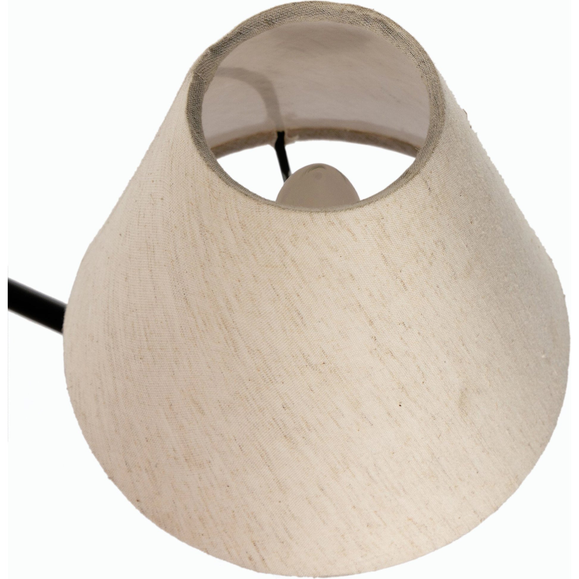 Dodie Linear Chandelier by Four Hands in jet black. Made from iron, 100% cotton in a transitional style.