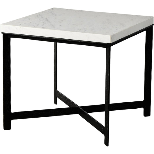 Hammered Iron End Table by Four Hands. Made from unique in a modern style.
